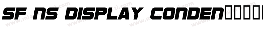 SF NS Display Conden字体转换